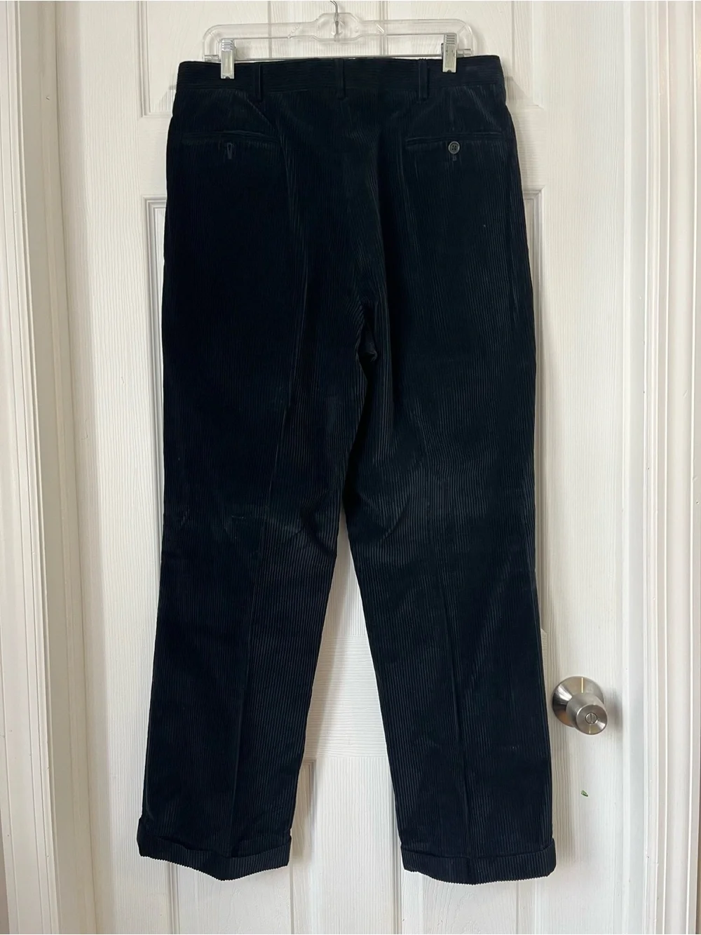 Ralph Lauren purple label Italy navy hem cuff Corduroy Pants men’s size 34